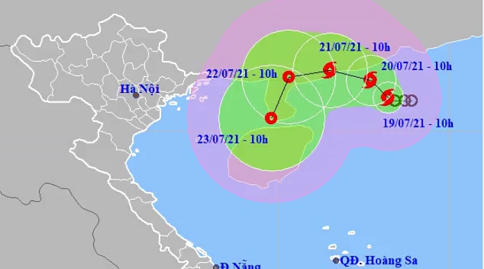 Tropical low depression strengthens into storm in East Sea